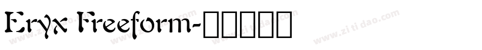 Eryx Freeform字体转换